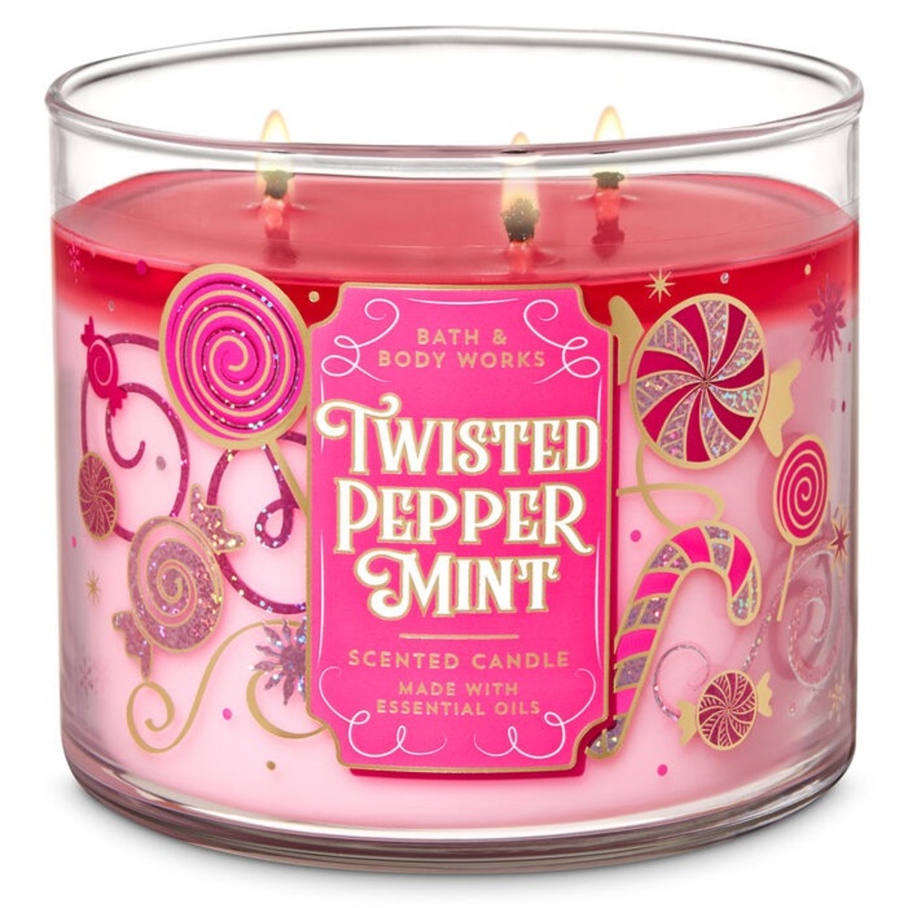 Bath & Body Works Twisted Peppermint Scented Candle